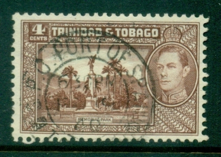 Trinidad-Tobago-1938-41-KGV-Pictorial-4c-brown-FU