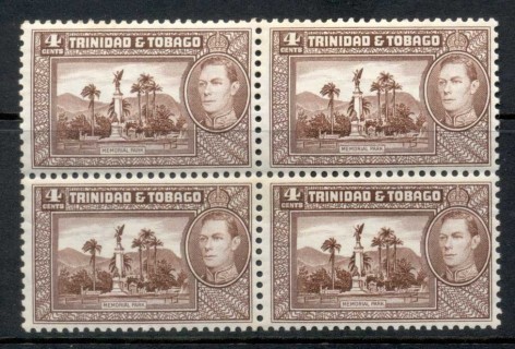 Trinidad-Tobago-1938-41-KGVI-Pictorial-4c-pr-brown-blk4-light-tones-MUH