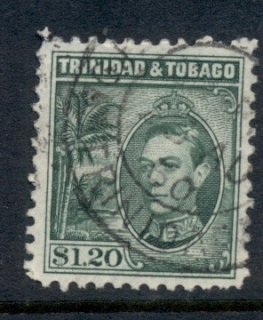 Trinidad-Tobago-1938-41-KGVI-Pictorials-1-20-Portrait-FU-2