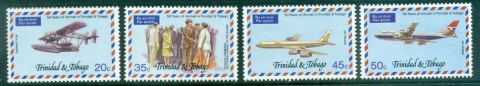 Trinidad-Tobago-1977-Airmail-Service-50th-Anniversary-MUH