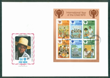 Trinidad-Tobago-1979-IYC-International-Year-of-the-Child-MS-FDC-lot32151