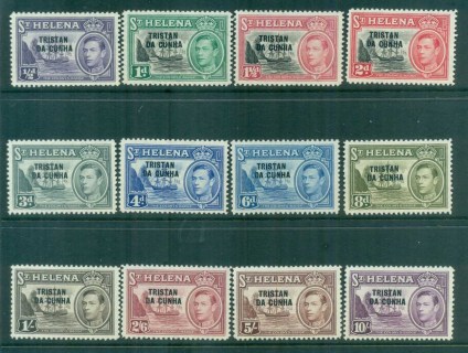 Tristan-da-Cunha-1952-KGVI-Opts-on-St-Helena-MLH-lot81251