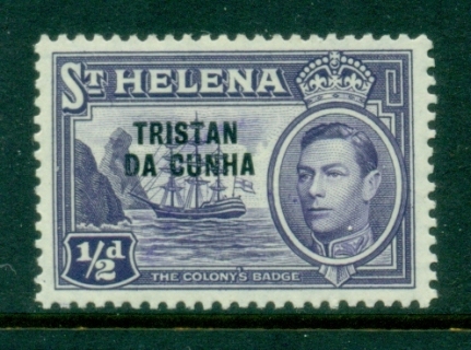 Tristan-da-Cunha-1952-KGVI-Pictorial-Opt-on-St-Helena-0-5d-MLH