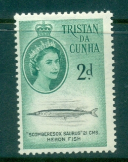 Tristan-da-Cunha-1960-QEII-Pictorial-Marine-Life-2d-MLH