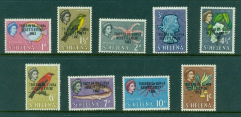 Tristan-da-Cunha-1963-QEII-Pictorials-to-1-MUH