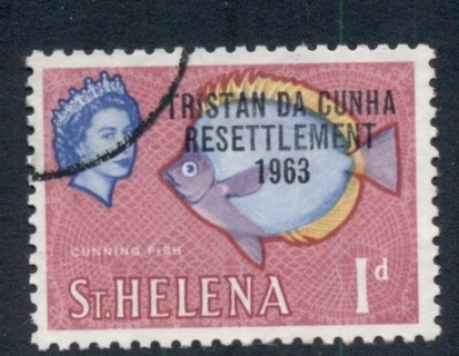 Tristan-da-Cunha-1963-Resettlement-Pictorials-1d-Fish-FU