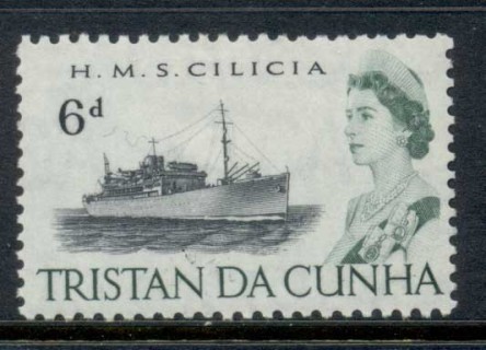 Tristan-da-Cunha-1965-QEII-Pictorials-Ships-6d-MLH