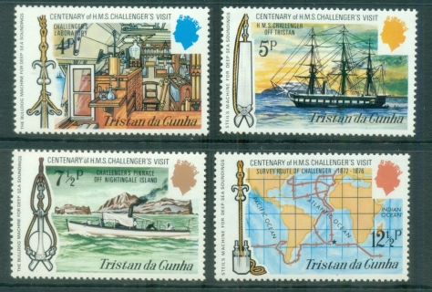 Tristan-da-Cunha-1973-Visit-of-Ship-Challenger-Centenary-MUH