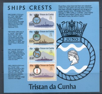 Tristan-da-Cunha-1977-Royal-Navy-Ships-Arms-MS-MUH