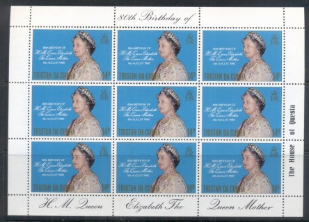 Tristan-da-Cunha-1980-Queen-Mother-80th-Birthday-sheetlet-MUH