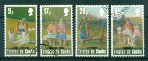 Tristan-da-Cunha-1984-Sheep-Wool-Production-FU