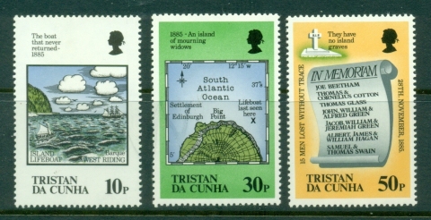 Tristan-da-Cunha-1985-Loss-of-the-Lifeboat-centenary-MUH