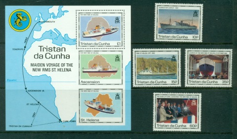 Tristan-da-Cunha-1990-Maiden-Voyage-of-the-RMS-St-Helena-MS-MUH