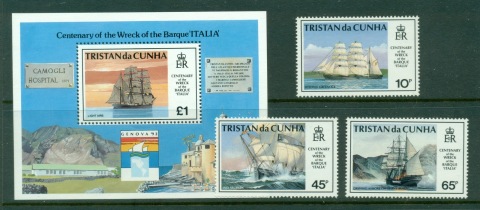 Tristan-da-Cunha-1992-Centenary-of-the-Wreck-of-Italia-MS-MUH