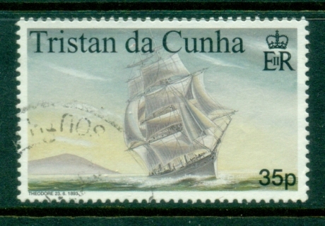 Tristan-da-Cunha-1998-Sailing-Ship-35p-FU