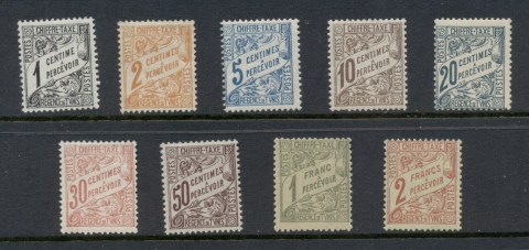 Tunisia-1901-03-Postage-Dues-to-2f-MLH