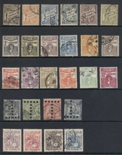 Tunisia-1901-57-Postage-Dues-Asst-FU