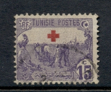 Tunisia-1915-Red-Cross-Surch-FU