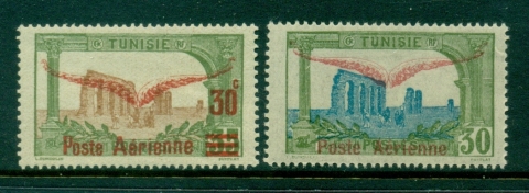 Tunisia-1919-20-Air-Post-Opts-MUH