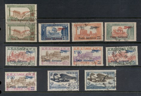 Tunisia-1919-50-Air-Mail-Asst-FU