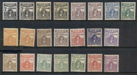 Tunisia-1922-45-Postage-Dues-Asst-MLH