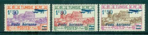 Tunisia-1930-Air-Post-Opt-Surch-MLH-Lot46417