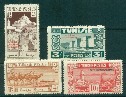 Tunisia-1945-Soldiers-Charity-Surch-MUH-lot38808