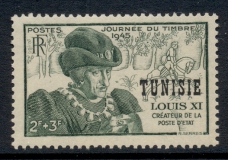 Tunisia-1945-Stamp-day-MLH