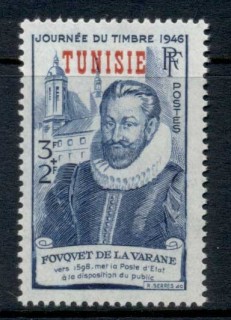 Tunisia-1946-Stamp-Day-MLH