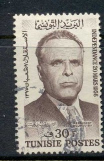 Tunisia-1956-Habib-Bourguiba-30f-FU