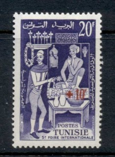 Tunisia-1957-Florists-surch-MLH