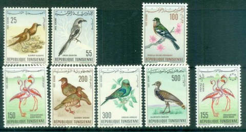 Tunisia-1965-66-Birds-Asst-MUH