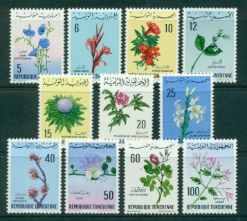 Tunisia-1968-69-Flowers-11-MUH-lot38799