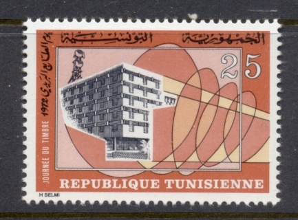 Tunisia-1972-Stamp-day-MLH