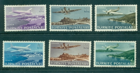 Turkey-1949-Air-Mail-MH-lot34771