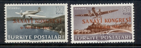 Turkey-1951-Air-Mail-Opts-Asst-MLH