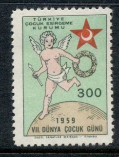 Turkey-1959-Postal-Tax-Red-Crescent-MLH