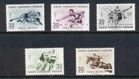 Turkey-1960-Summer-Olympics-Rome-MUH