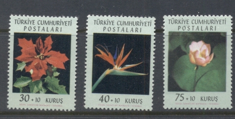 Turkey-1962-Flowers-MUH