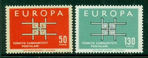 Turkey-1963-Europa-MUH-Lot15536