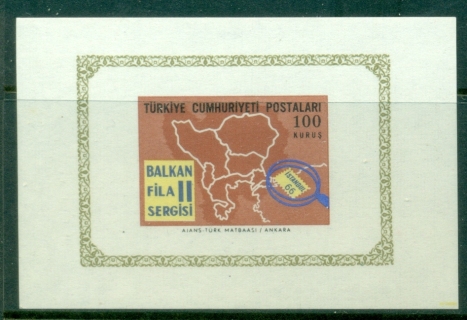 Turkey-1966-Balkanfilia-Stamp-Ex-MS-MUH