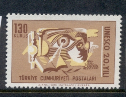 Turkey-1966-UNESCO-20th-Anniversary-MUH