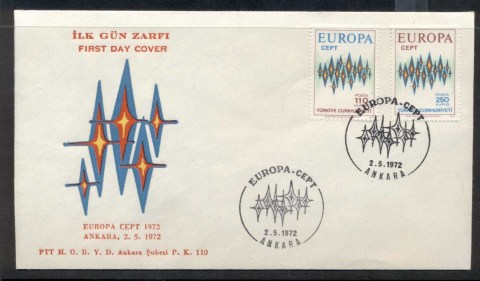 Turkey-1972-Europa-Sparkles-FDC