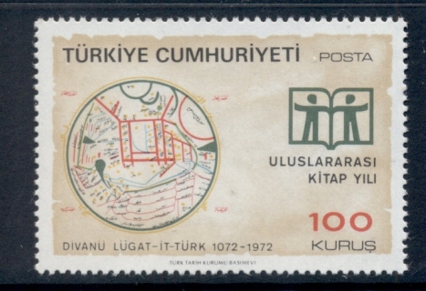 Turkey-1972-International-Book-year-MUH