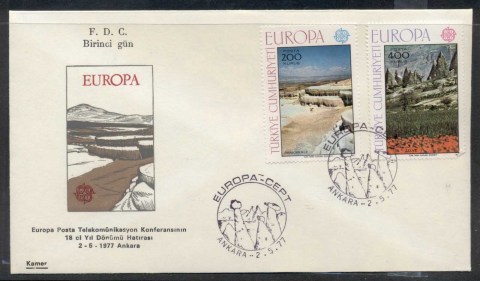 Turkey-1977-Europa-Landscapes-FDC