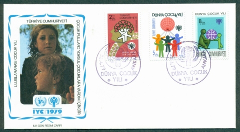 Turkey-1979-IYC-International-Year-of-the-Child-FDC-lot32045