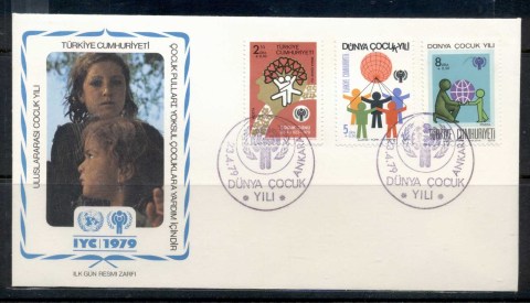 Turkey-1979-IYC-International-year-of-the-Child-FDC