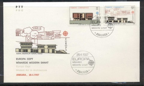 Turkey-1987-Europa-Architecture-FDC