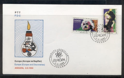 Turkey-1994-Europa-Scientific-Discoveries-FDC