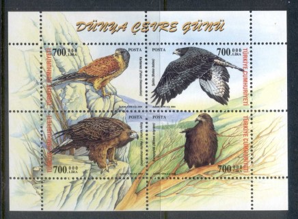 Turkey-2004-World-Environment-Day-Birds-of-Prey-MS-MUH